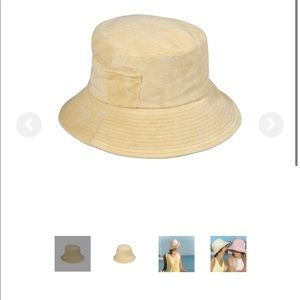Lack of color yellow bucket hat🎾❤️